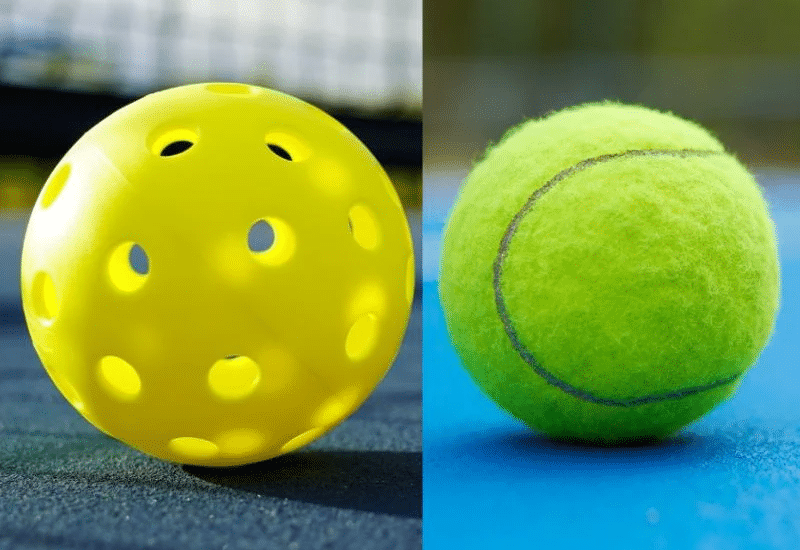pickleball wiffle ball vs tennis ball